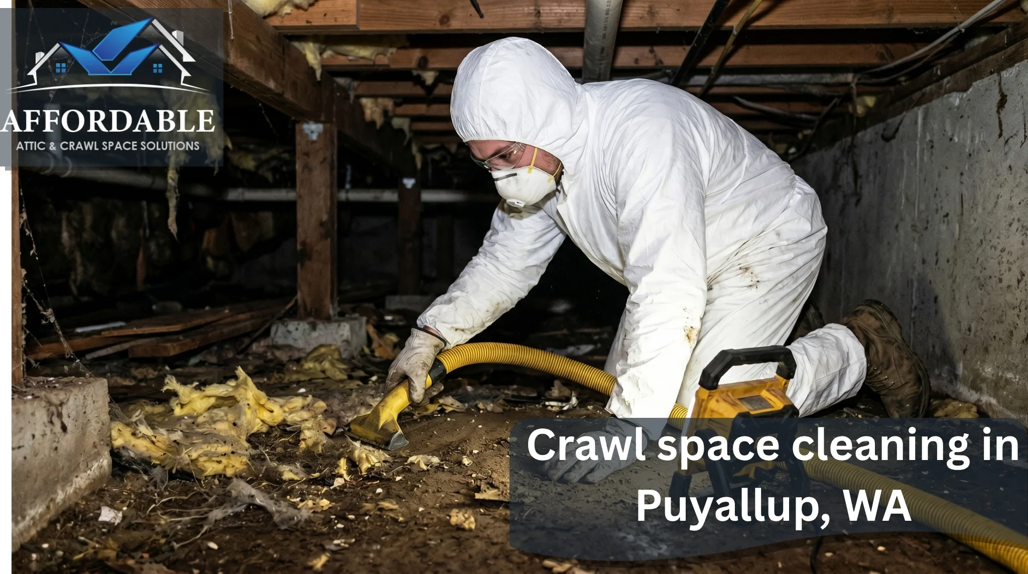 Crawl space cleaning in Puyallup, WA